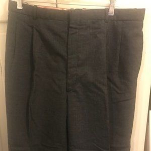 Tattersal men's black wool dress pants. 36X40